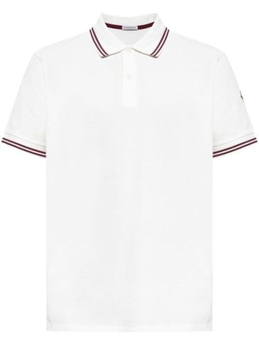 Moncler polo à patch logo - Blanc - Moncler - Modalova