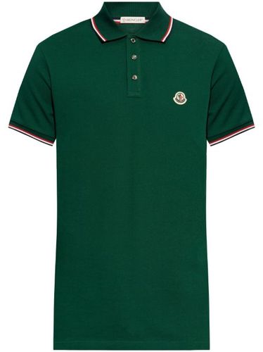 Moncler polo à patch logo - Vert - Moncler - Modalova