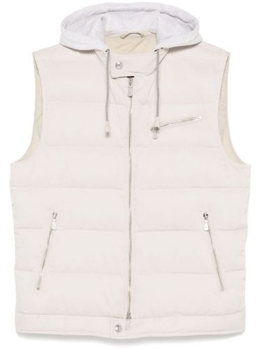 Gilet matelassé à capuche et patch logo - Eleventy - Modalova