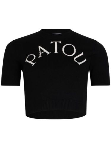 Débardeur crop à logo en jacquard - Patou - Modalova