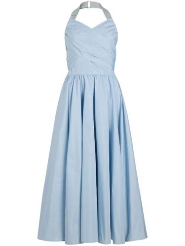 Patou robe longue à dos-nu - Bleu - Patou - Modalova