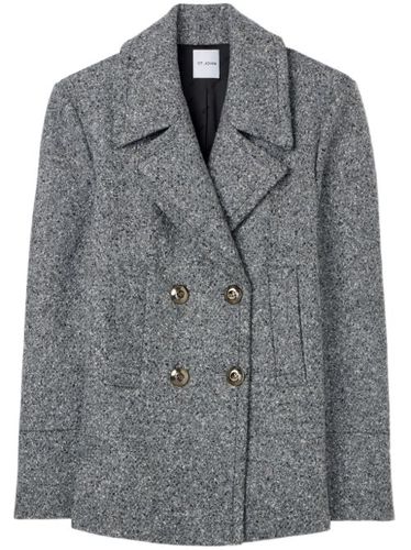 Blazer croisé à fini feutré - St. John - Modalova