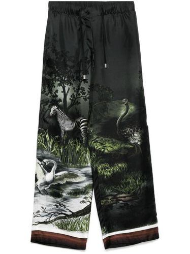 Pantalon à imprimé graphique - The Attico - Modalova