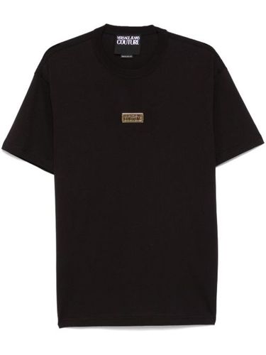 T-shirt à plaque logo - Versace Jeans Couture - Modalova