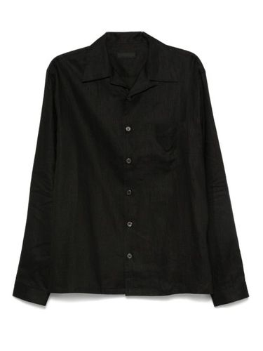 Prada chemise en lin - Noir - Prada - Modalova