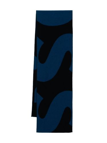BOSS écharpe Arev - Bleu - BOSS - Modalova