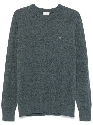Calvin Klein pull Mouline - Bleu - Calvin Klein - Modalova