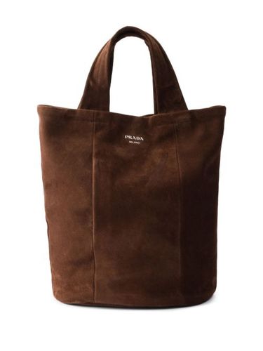 Sac à main à logo imprimé - Prada - Modalova