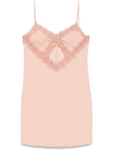 Robe courte à détails de dentelle - Blumarine - Modalova