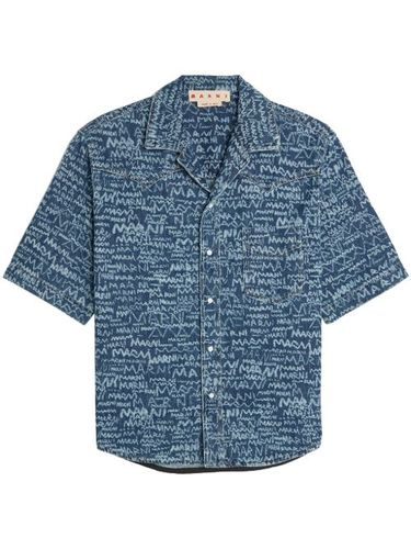 Chemise Logo Western en jean - Marni - Modalova