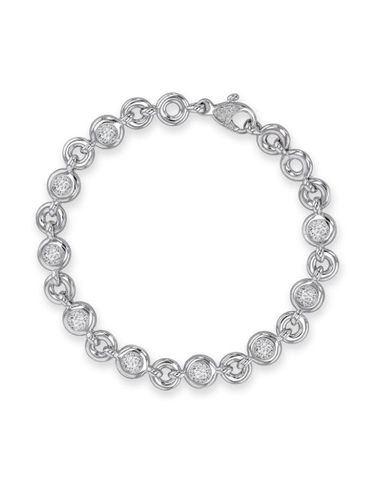 Bracelet RockChain en or blanc 18ct pavé de diamants - Pragnell - Modalova