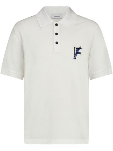 Ferragamo polo en coton - Blanc - Ferragamo - Modalova