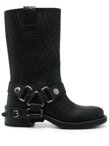 Miu Miu bottes Moto - Noir - Miu Miu - Modalova