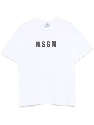 T-shirt à logo imprimé - MSGM - Modalova