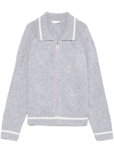 LIU JO cardigan à logos - Gris - LIU JO - Modalova