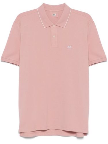 Polo à patch logo - C.P. Company - Modalova