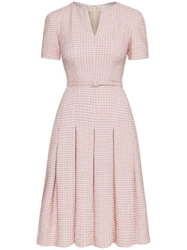Robe courte en tweed à carreaux - Oscar de la Renta - Modalova