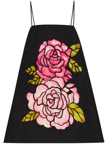 Robe courte à fleurs - Oscar de la Renta - Modalova
