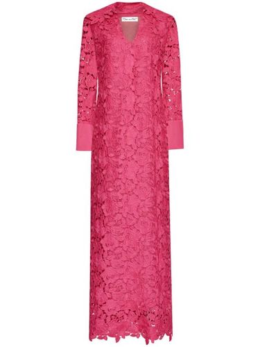 Robe longue en guipure - Oscar de la Renta - Modalova