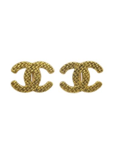 Boucles d'oreilles à clip CC (années 1990-2000) - CHANEL Pre-Owned - Modalova