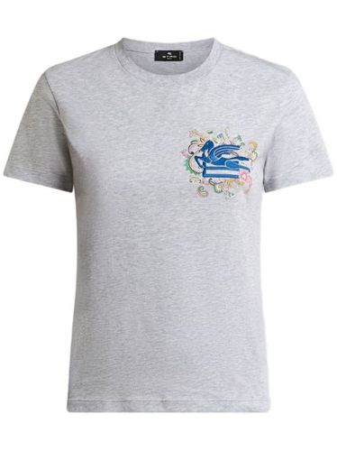 T-shirt à motif Pegaso brodé - ETRO - Modalova