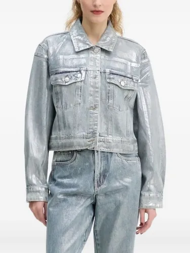 Veste en jean à effet métallisé - Gestuz - Modalova
