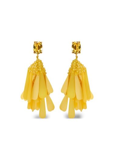 Boucles d'oreilles à sequins - Oscar de la Renta - Modalova