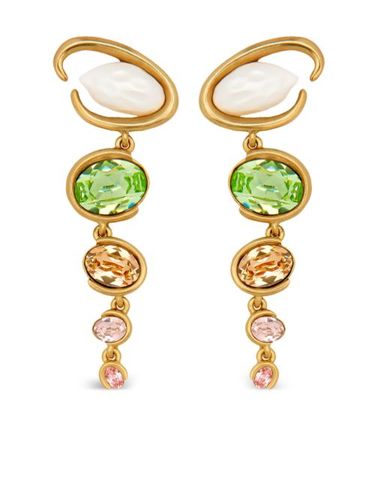 Boucles d'oreilles pendantes Baroque Pearl - Oscar de la Renta - Modalova