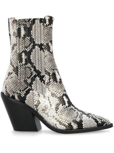 Bottines à imprimé peau de python - IRO - Modalova