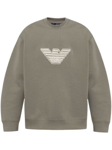 Sweat à logo brodé - Emporio Armani - Modalova