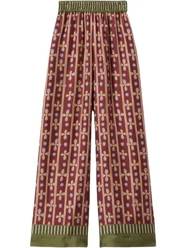 Pantalon palazzo à imprimé graphique - La DoubleJ - Modalova
