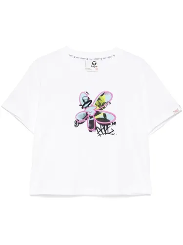 T-shirt à logo imprimé - AAPE BY *A BATHING APE® - Modalova