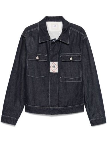 Veste en jean à patch logo - C.P. Company - Modalova