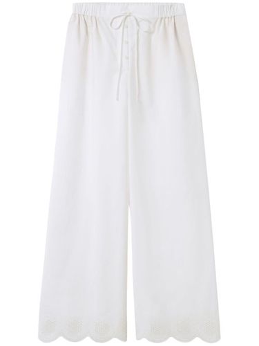 Pantalon palazzo à broderie anglaise - Claudie Pierlot - Modalova