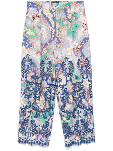 ETRO pantalon à fleurs - Bleu - ETRO - Modalova