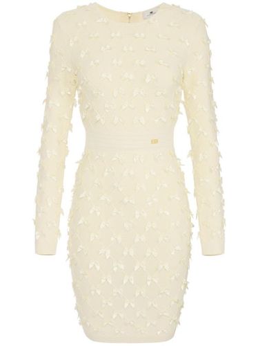 Robe mi-longue à détail de nœud - Elisabetta Franchi - Modalova