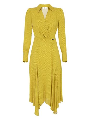 Robe mi-longue à pois - Elisabetta Franchi - Modalova