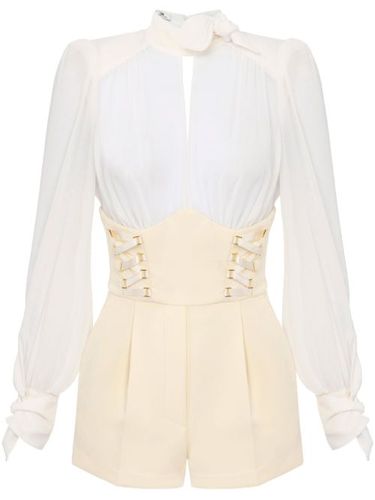 Combishort à lacets croisés - Elisabetta Franchi - Modalova