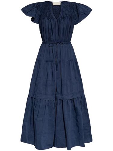 Robe mi-longue à design plissé - Ulla Johnson - Modalova