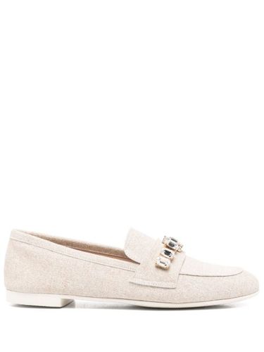 Mocassins à ornements en cristal - Casadei - Modalova