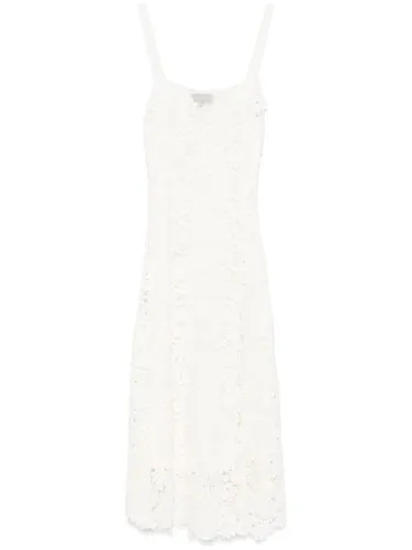 Robe mi-longue en dentelle - Eric Bompard - Modalova