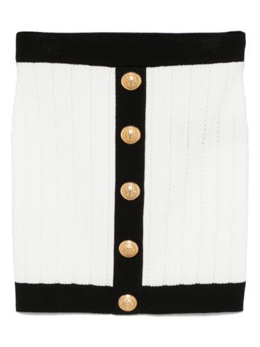 Balmain minijupe en maille - Blanc - Balmain - Modalova