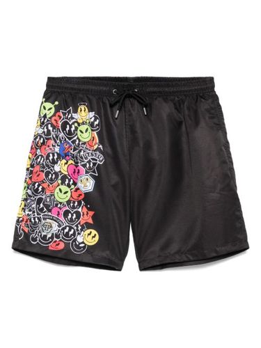 Short de bain imprimé - Philipp Plein - Modalova