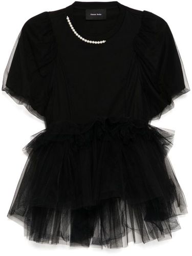 T-shirt à ourlet en tulle - Simone Rocha - Modalova