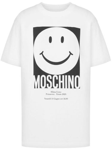 T-shirt en coton à logo imprimé - Moschino - Modalova