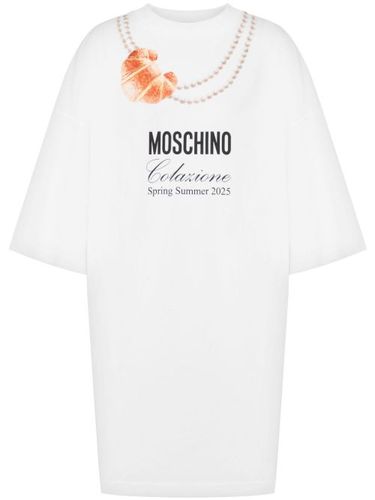 Robe courte à logo imprimé - Moschino - Modalova