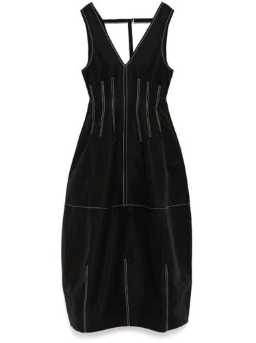 Lee Mathews robe à col v - Noir - Lee Mathews - Modalova