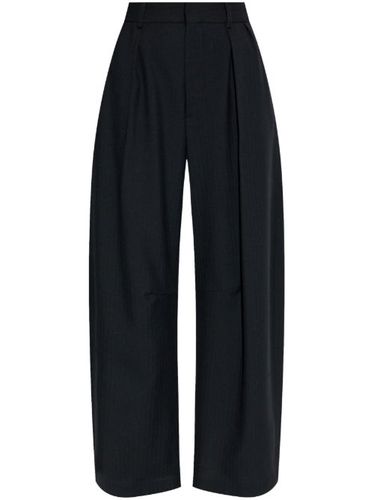 Pantalon en laine à coupe baril - LOEWE - Modalova