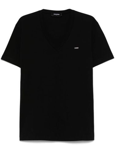 DSQUARED2 t-shirt à col v - Noir - DSQUARED2 - Modalova