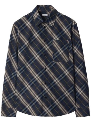 Burberry chemise à carreaux - Gris - Burberry - Modalova